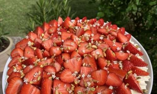 Tarte fraises & sureau