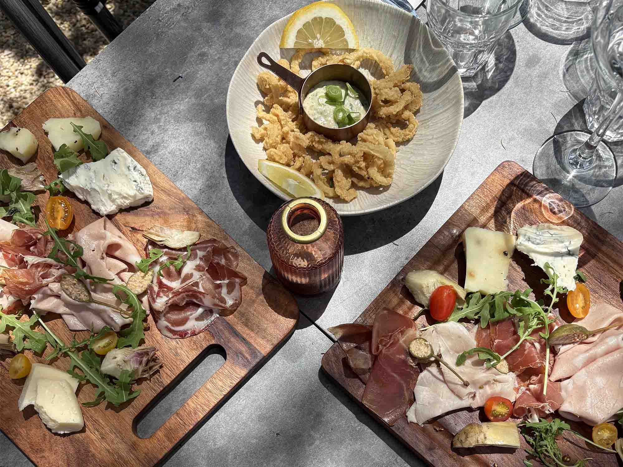 Charcuterie boards, cheeses and homemade tapas at Le Bistrot des Cèdres