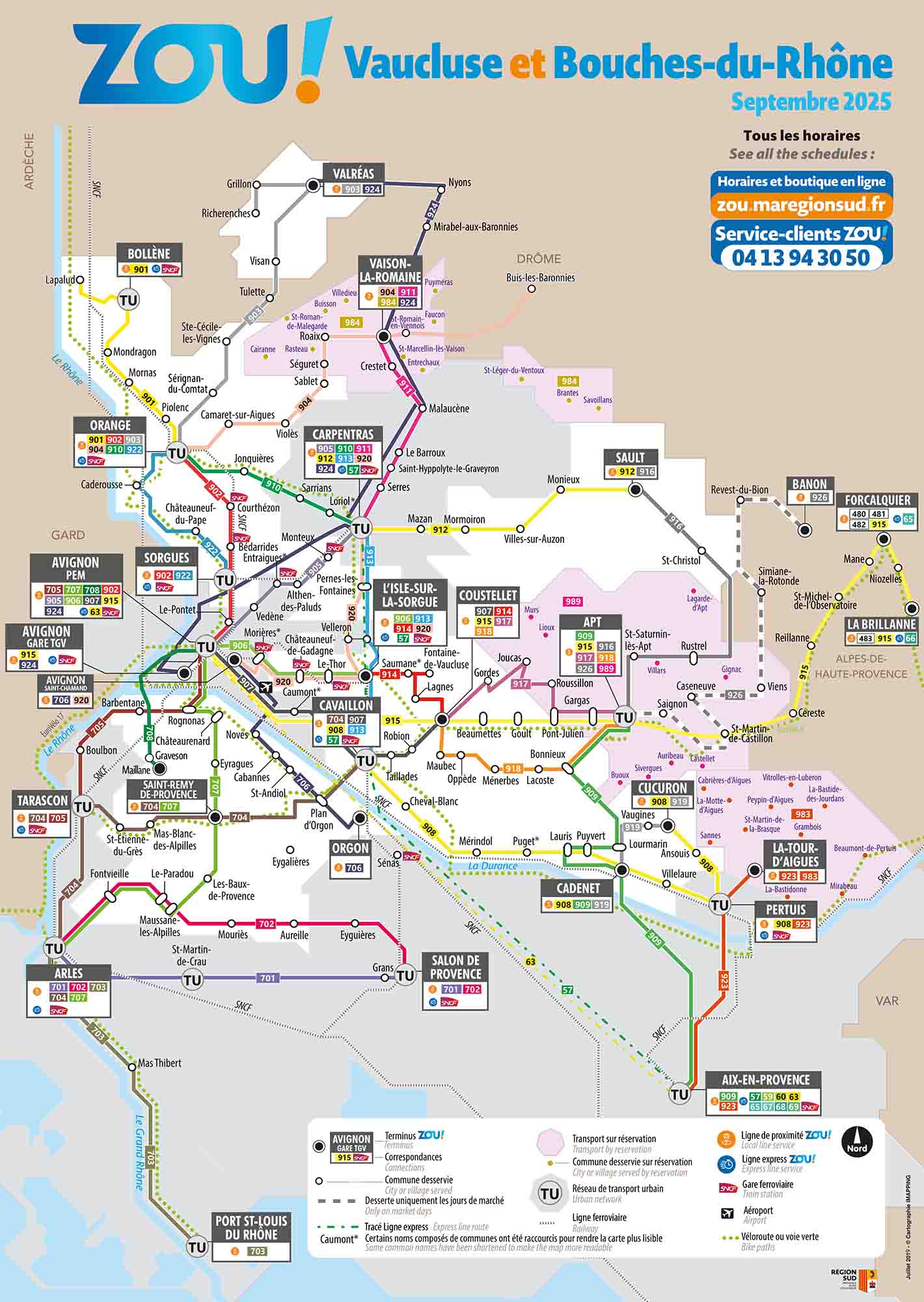 Zou! Network - Vaucluse and Bouches-du-Rhône