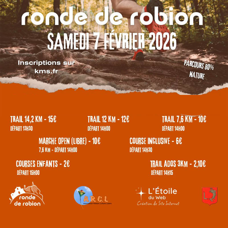 Ronde de Robion 2026, 14.2 km, 12 km and 7.6 km trail races with walking event and children’s races in the Luberon