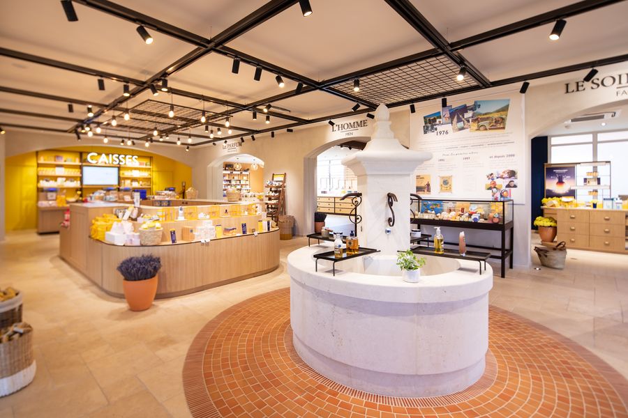 L'Occitane en Provence Boutique-Museum, a space dedicated to the brand's history, products, and values.