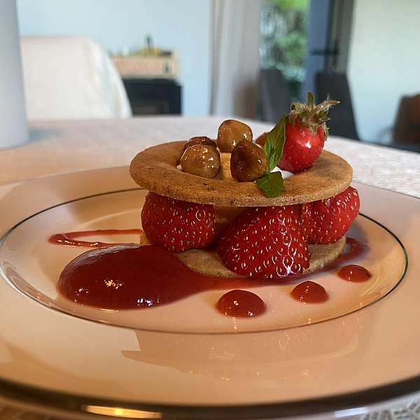 A woman in the kitchen