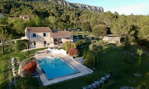 Vue aérienne piscine sud