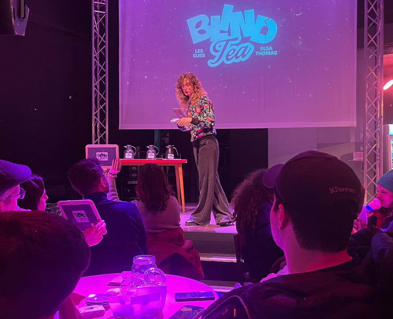 Blind Tea session with tea tasting in front of an audience during Festival Confit!