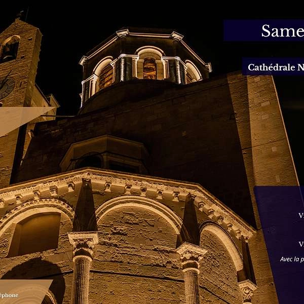 Night of the Cathedrals at Notre-Dame-et-Saint-Véran Cathedral in Cavaillon
