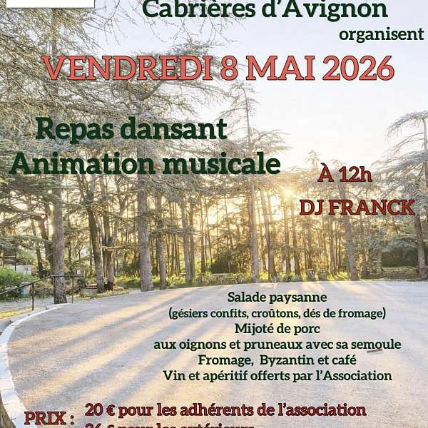 Dance Lunch of the Friends of the Cedars in Cabrières-d’Avignon