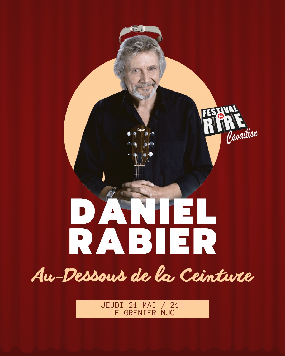 Poster of Daniel Rabier Below the Belt at the Cavaillon Comedy Festival 2026
