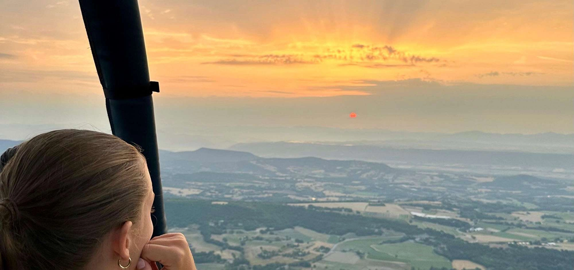 Hot air balloon flight in the Luberon