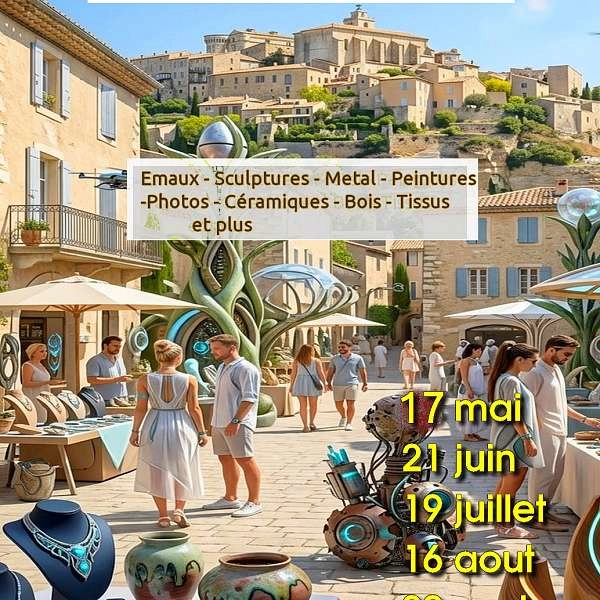 Art and craft market in Gordes