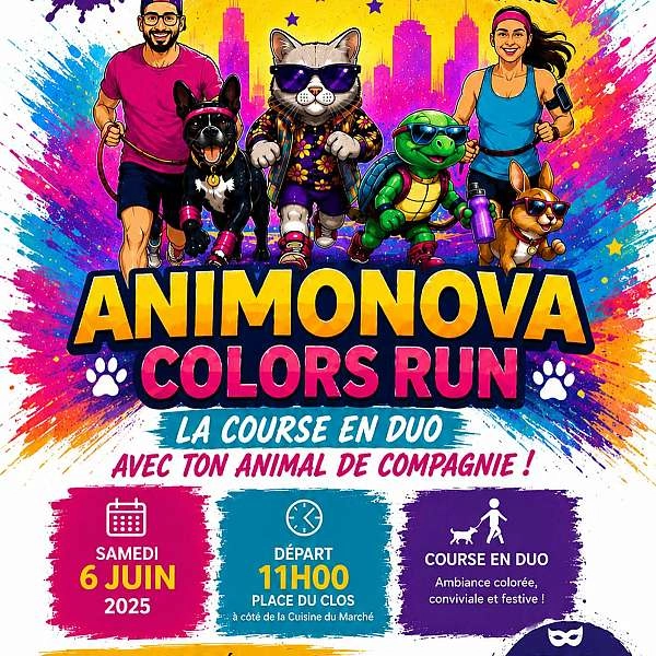 Animonova Colors Run in Cavaillon