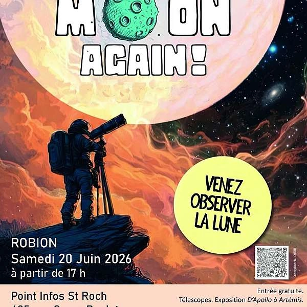 On the Moon Again! - Observation & exhibition