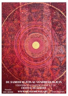 Poster for the exhibition of Nicole Milton at the Château de Gordes