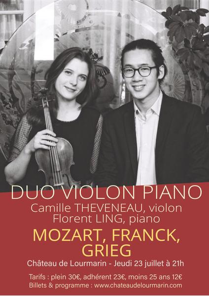 Poster for Duo Con Fuoco at the Château de Lourmarin