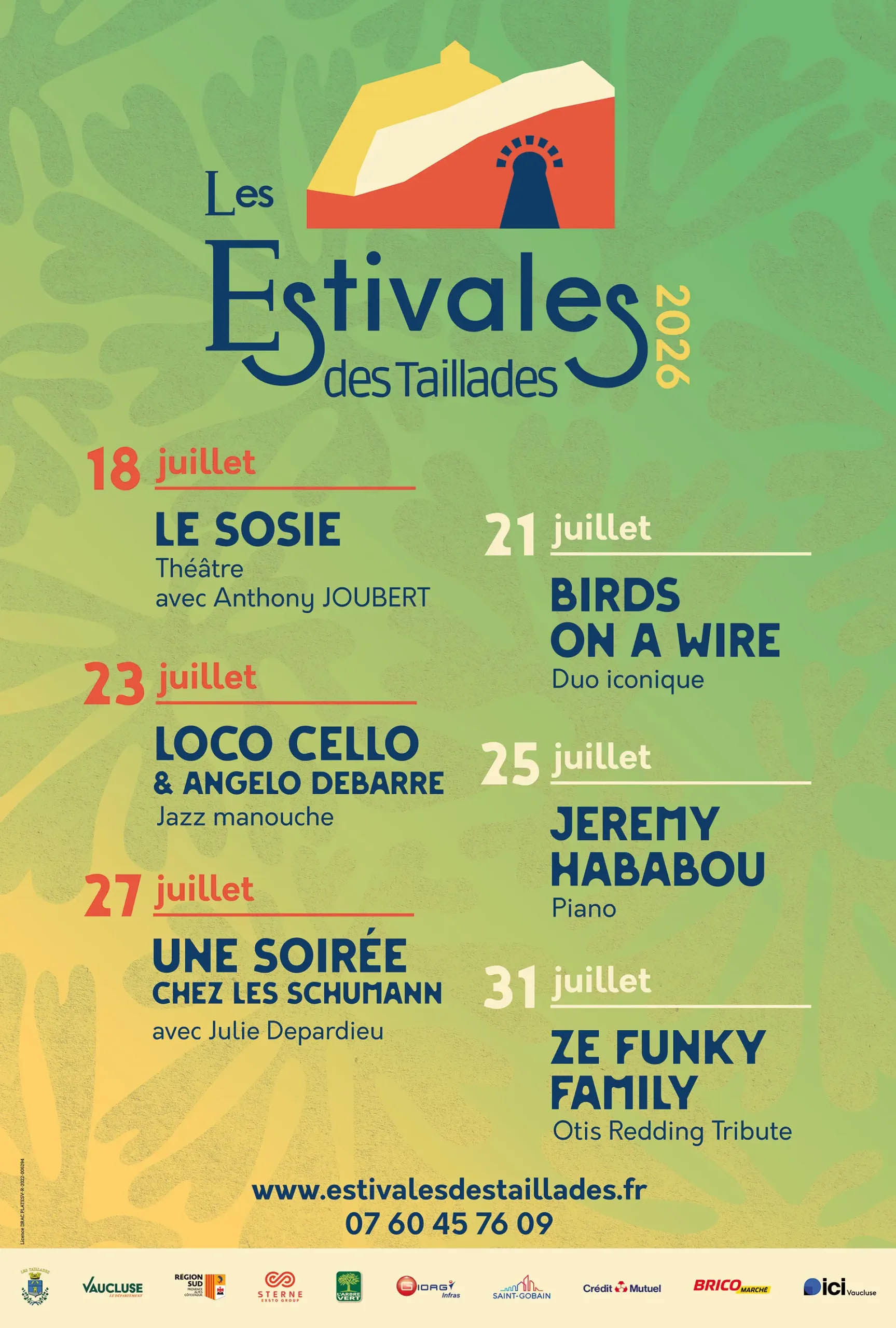 Les Estivales des Taillades 2026 Poster for Les Estivales des Taillades 2026