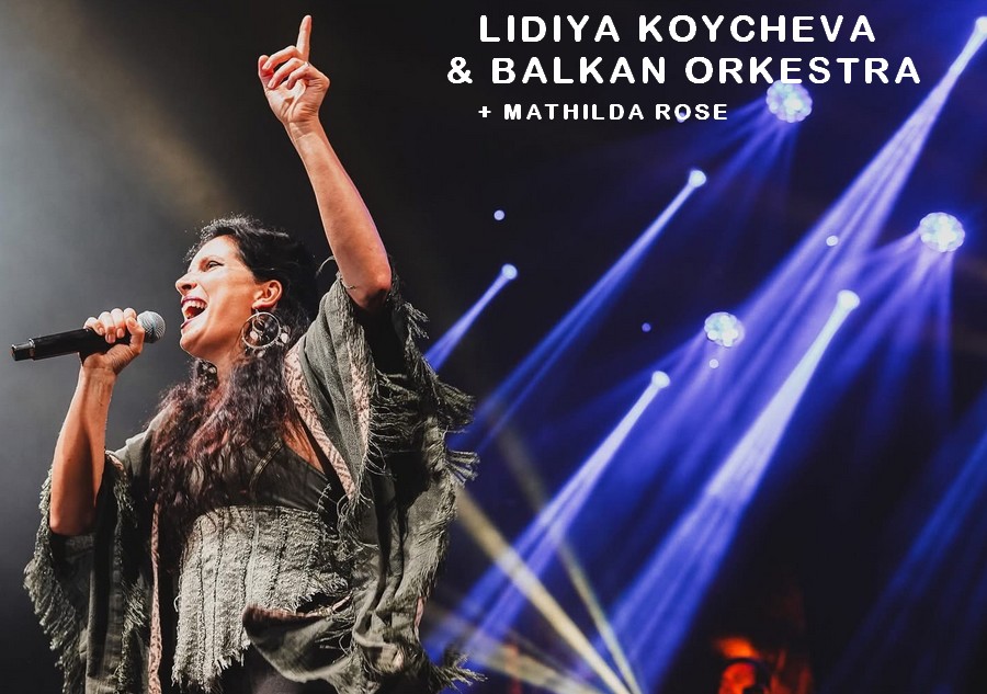 Lidiya Koycheva & Balkan Orkestra and Mathilda Rose at the Robion Festival Affiche du concert Lidiya Koycheva & Balkan Orkestra and Mathilda Rose at the Robion Festival