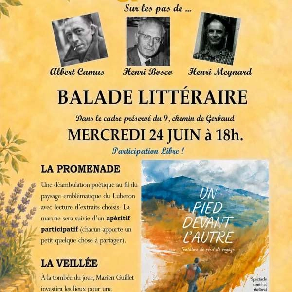 Literary stroll in Lourmarin