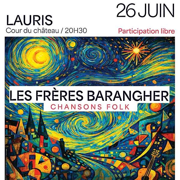 Folk concert with Les Frères Barangher in Lauris