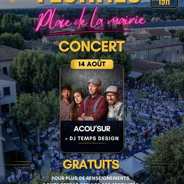 Acou'Sur + DJ Temps Design evening - Festines