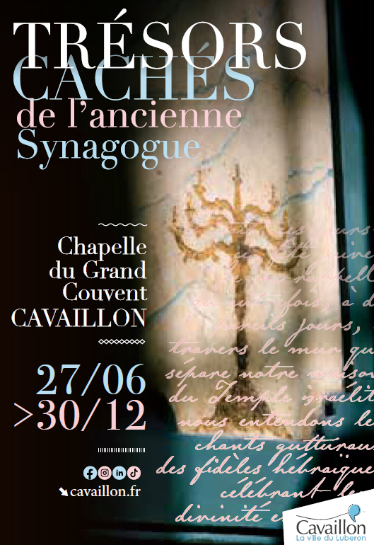 Affiche de l’exposition Hidden treasures of the ancient synagogue à Cavaillon