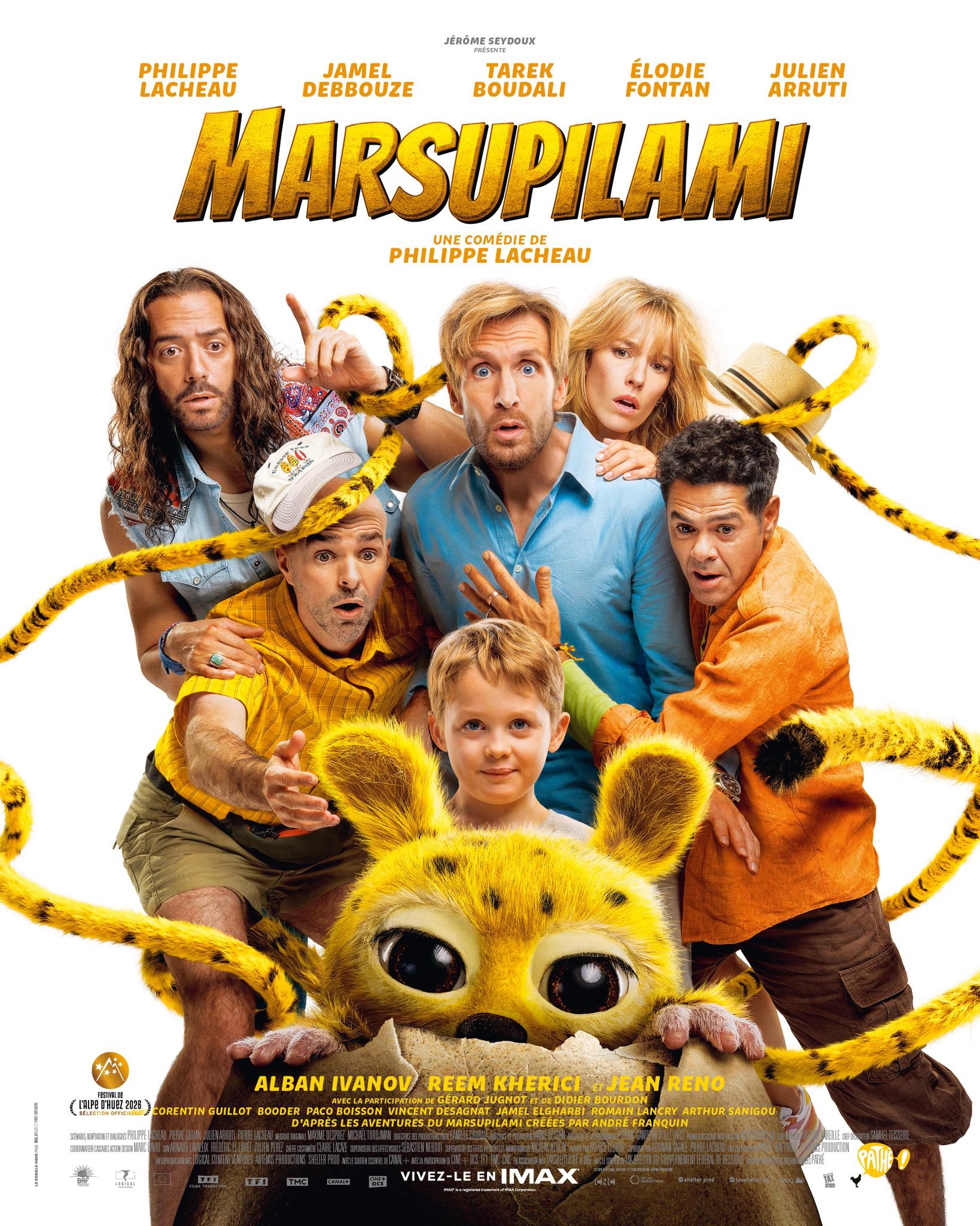 Poster of the movie Marsupilami screened in the open air at the Alessandri stadium in Cavaillon