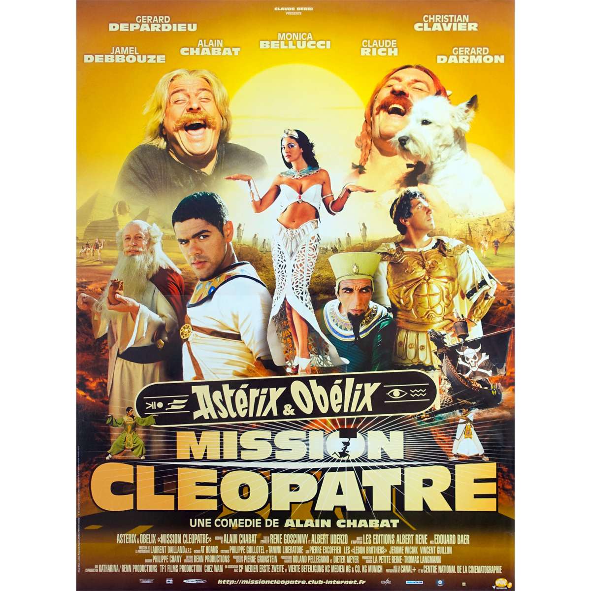 Poster of the movie Astérix and Obélix Mission Cleopatra screened in the open air in Cavaillon