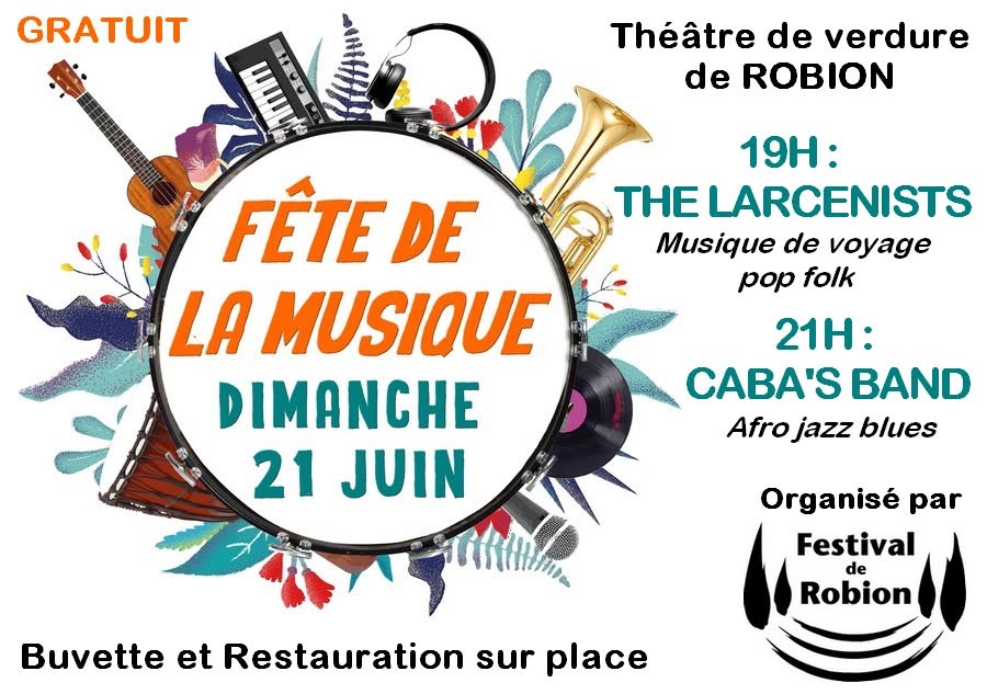 Fête de la Musique in Robion organised by the Festival de Robion Poster for the Fête de la Musique in Robion organised by the Festival de Robion