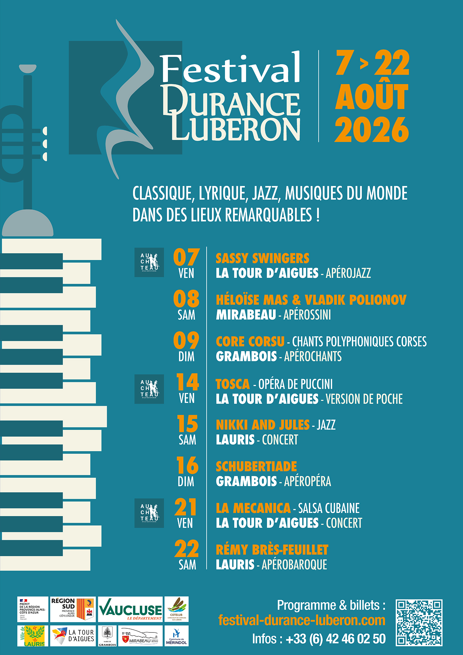 Festival Durance Luberon 2026 brochure