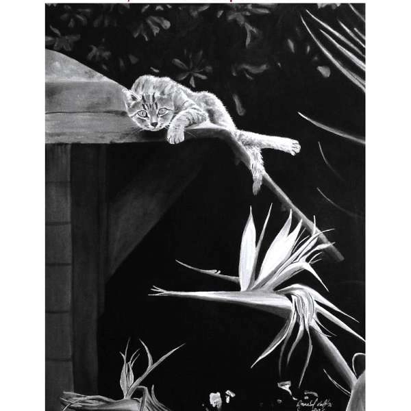 Annabel Wolf: exhibition of monochrome watercolors in Gordes