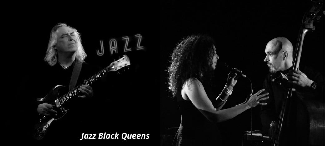 Jazz Black Queens, concert-tasting in Oppède Jazz Black Queens concert poster by Jazz à Oppède