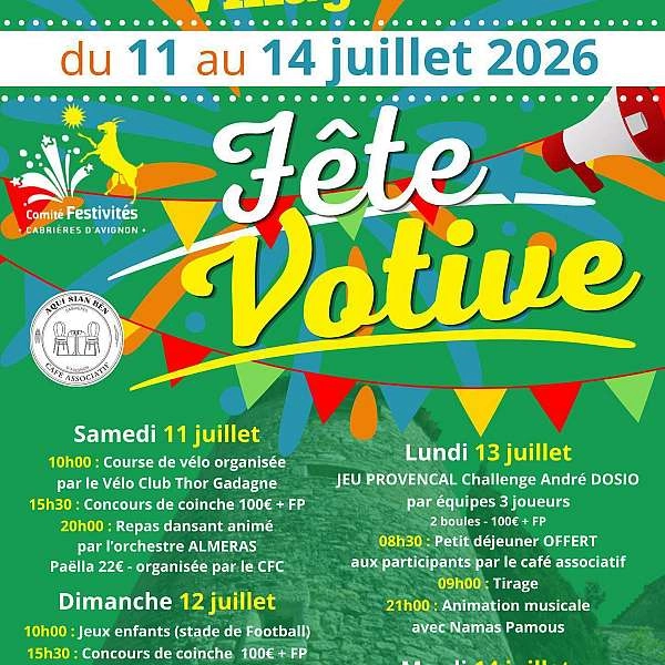 Votive festival in Cabrières d'Avignon
