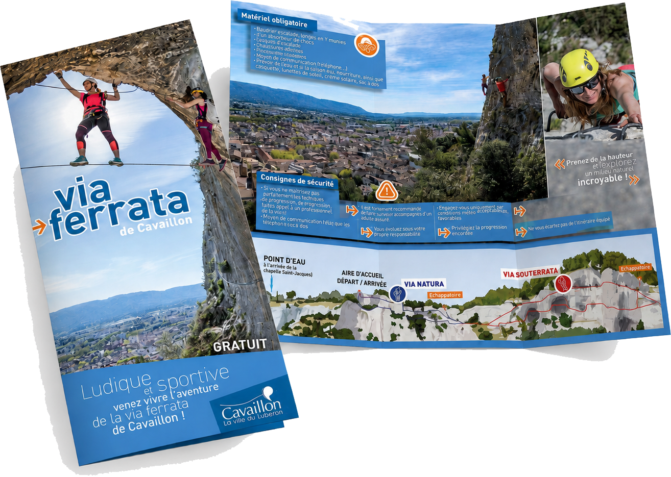 Download the Cavaillon Via Ferrata leaflet Cavaillon Via Ferrata leaflet available to download