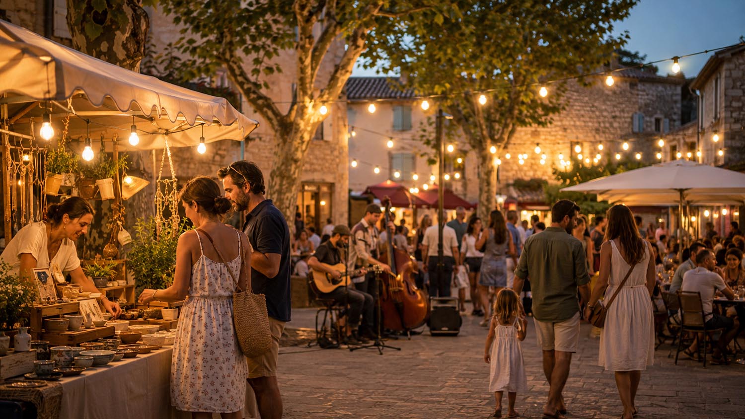 Night markets and summer evenings in the Luberon