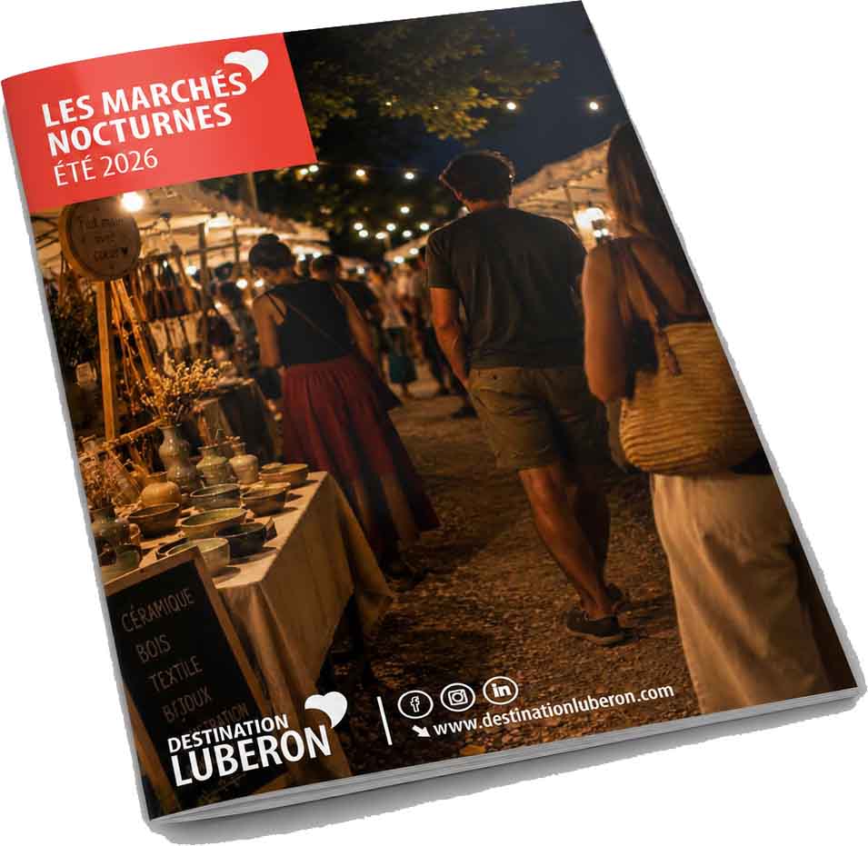 Cover of the Destination Luberon summer 2026 night markets guide
