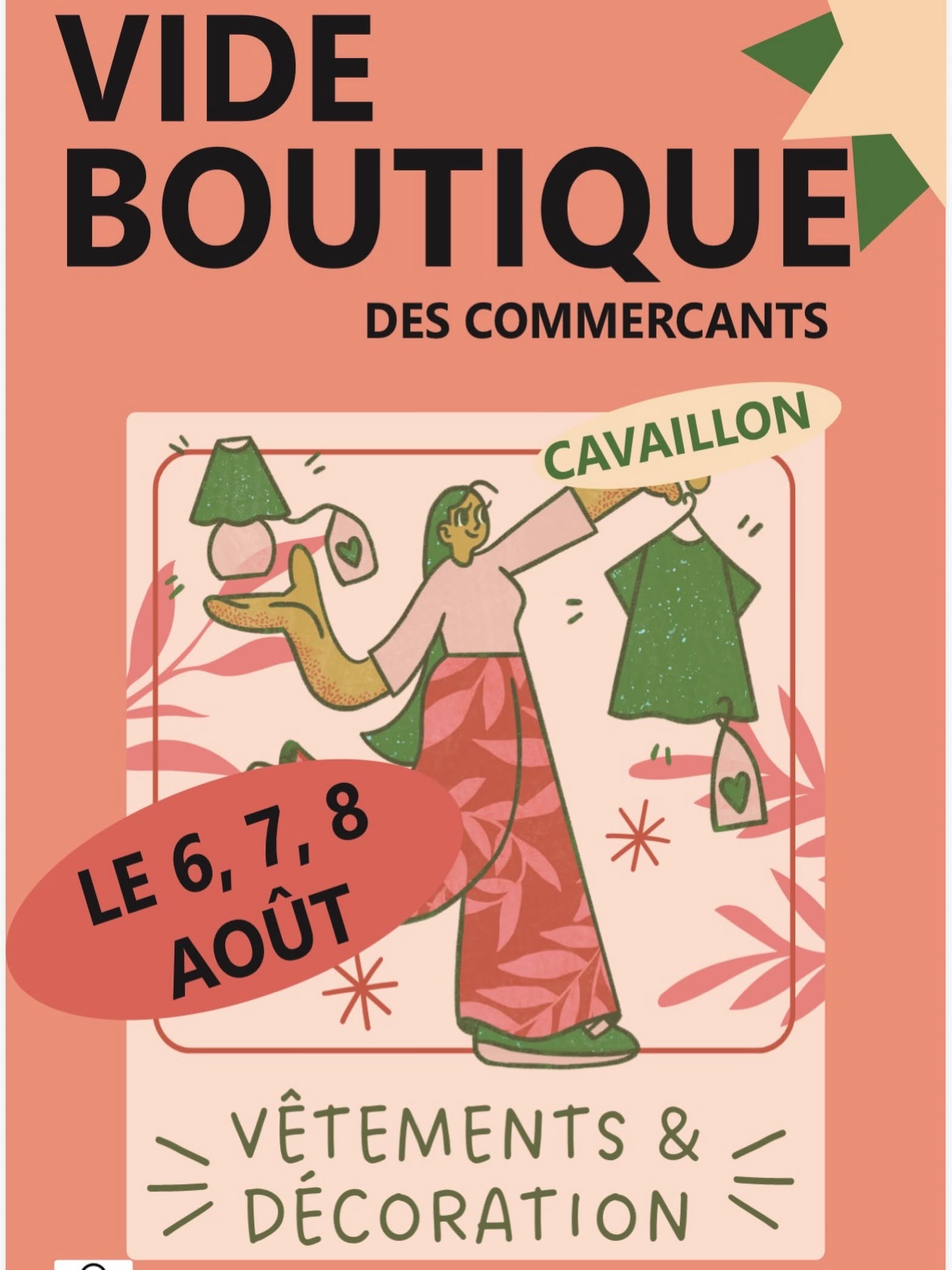 Shop Clearance Sale by Cavaillon Retailers Shop clearance sale by Cavaillon retailers with clothing, decoration, accessories and bargains in the town centre