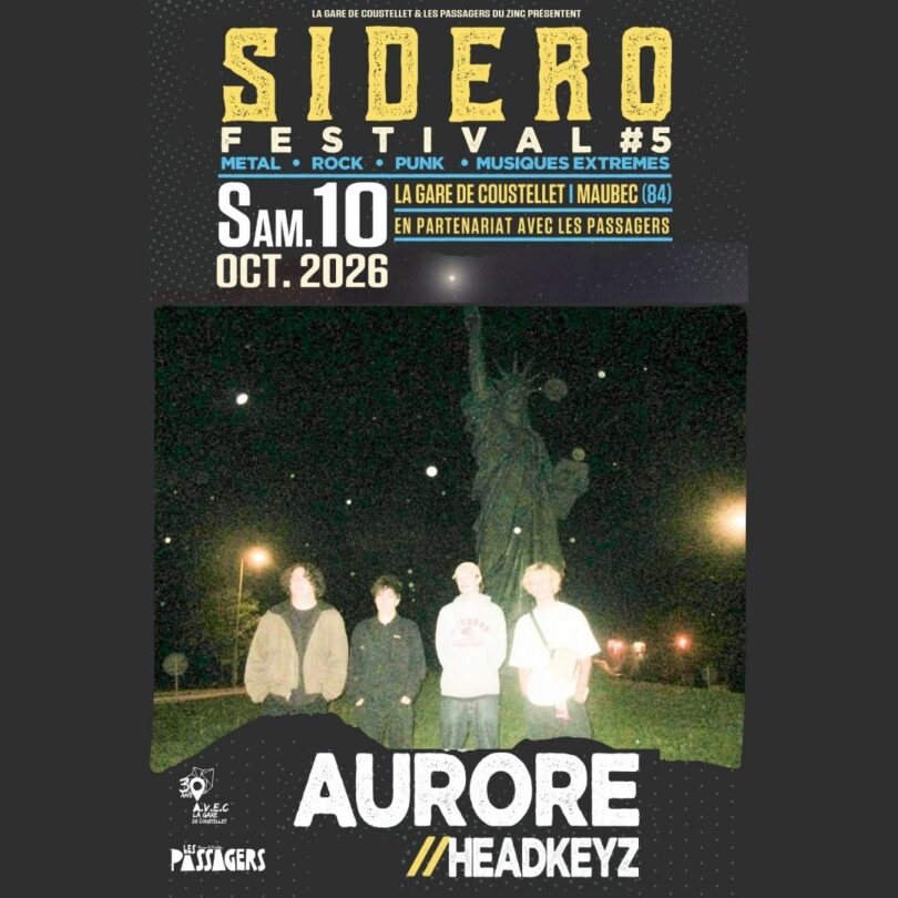 Aurore and Headkeyz concert at La Gare de Coustellet as part of the SIDERO Festival #5