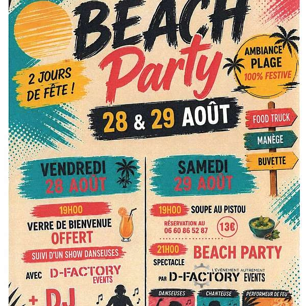 Village Festival and Beach Party in Les Beaumettes