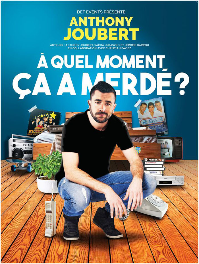 Anthony Joubert in his show À quel moment ça a merdé ?