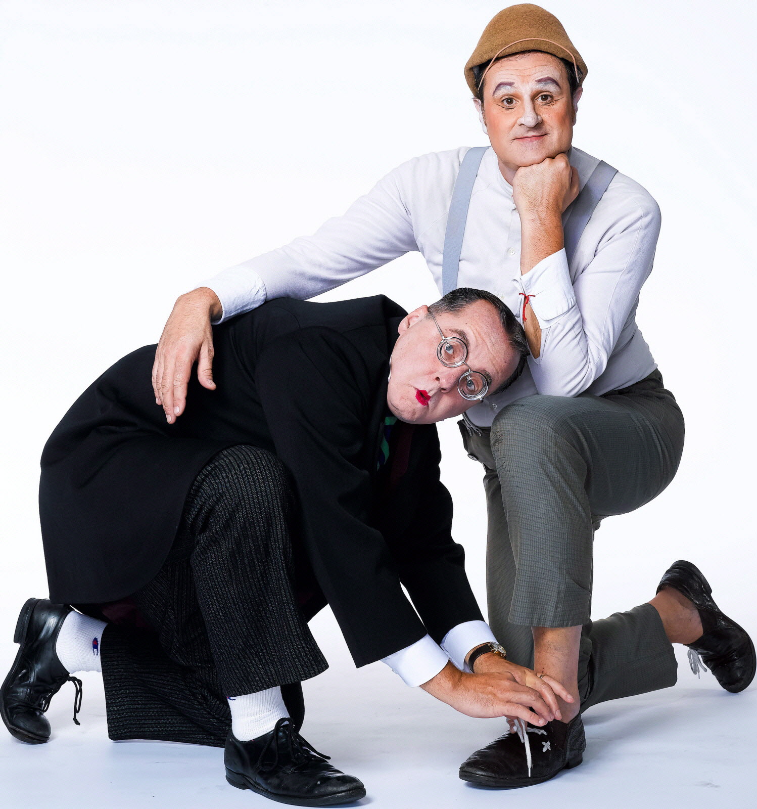 Mister B. and Mister P. in the show Mélange 2 Temps