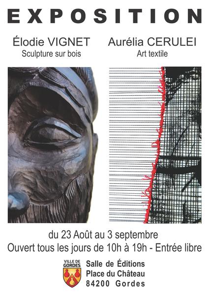 Élodie Vignet and Aurélia Cerulei exhibition in Gordes Élodie Vignet and Aurélia Cerulei exhibition at the Salle des Éditions in Gordes