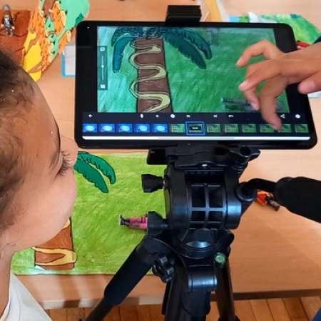 Tablet Stop Motion in Lagnes