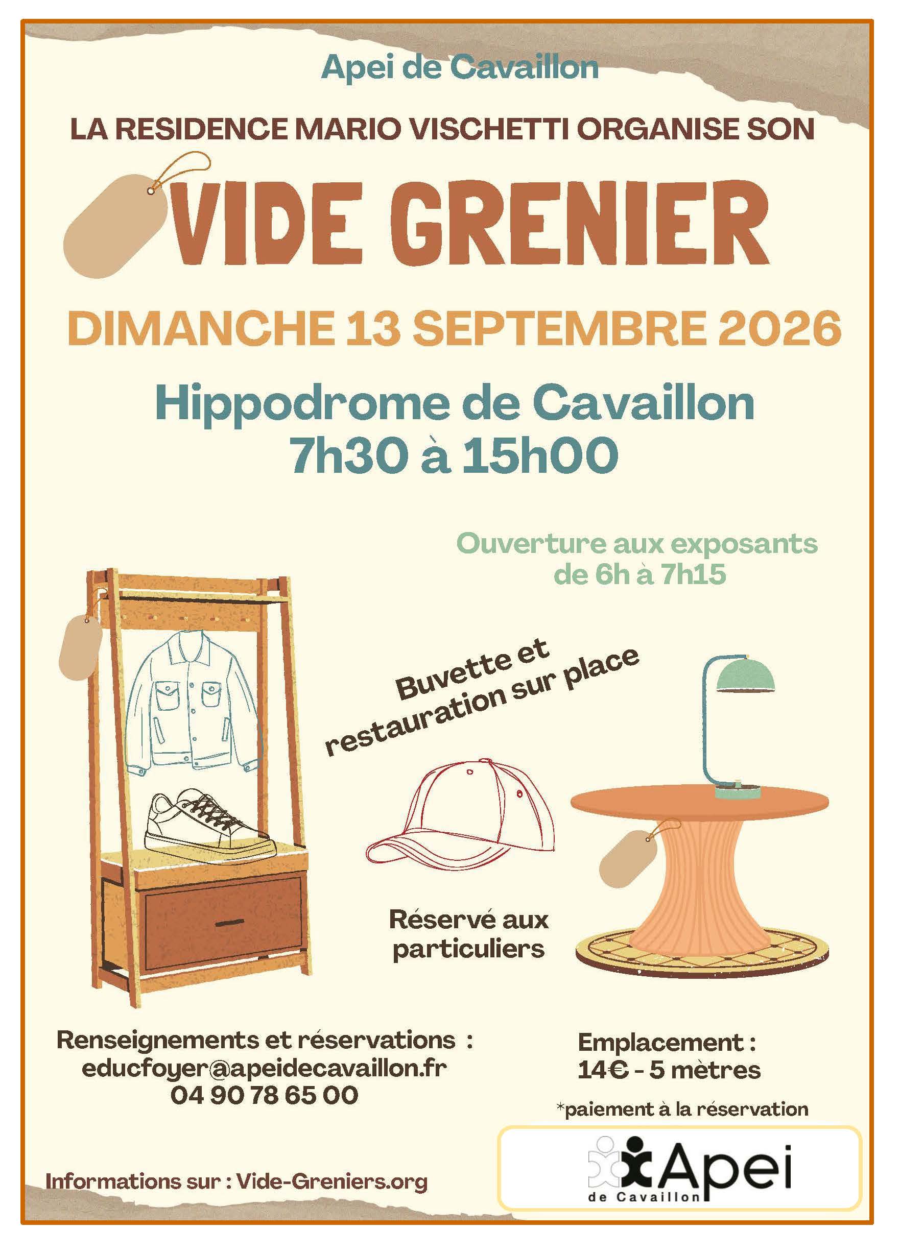 Large garage sale of the Mario Vischetti Residence in Cavaillon Grand garage sale of the Mario Vischetti Residence at the Cavaillon racecourse