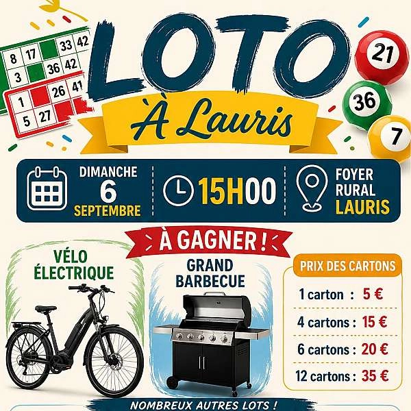 Grand Loto de Lauris en fêtes - EN