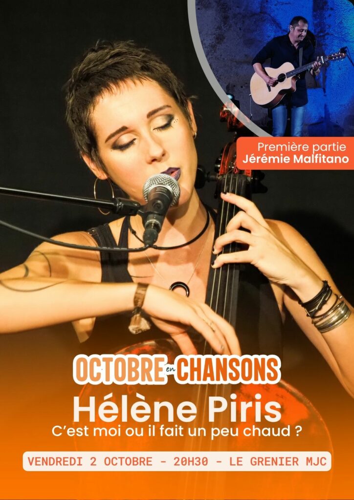 Poster for Hélène Piris’s concert at the MJC de Cavaillon
