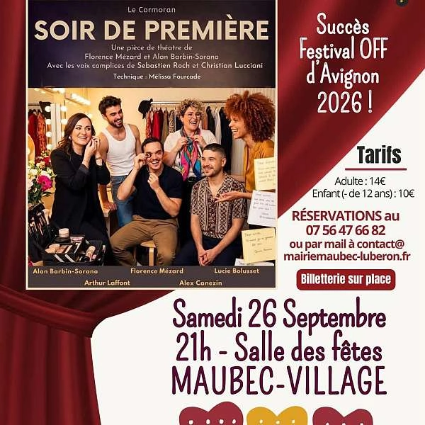 Première evening: theater in Maubec