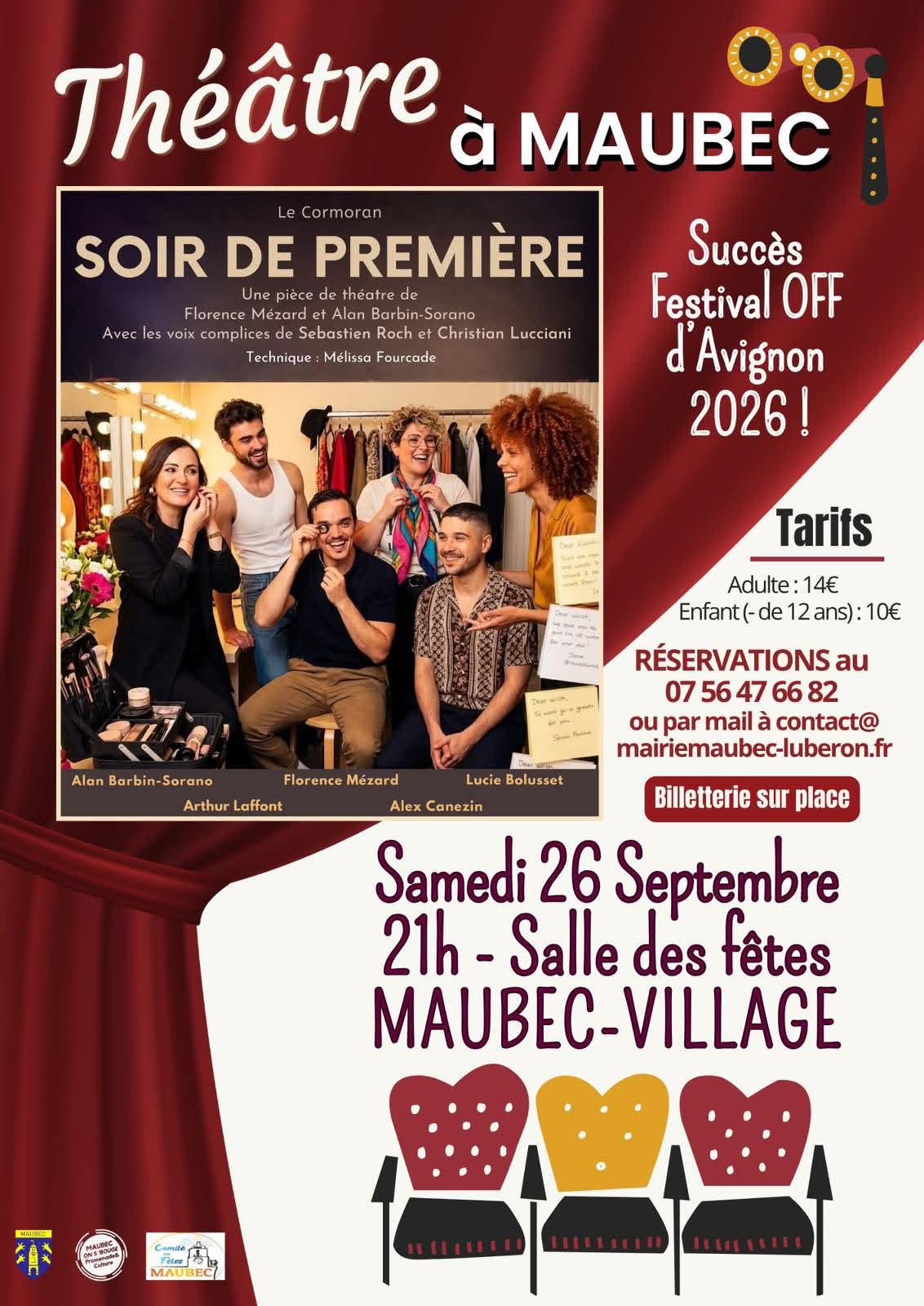 Première evening in Maubec Affiche du spectacle Première evening in Maubec