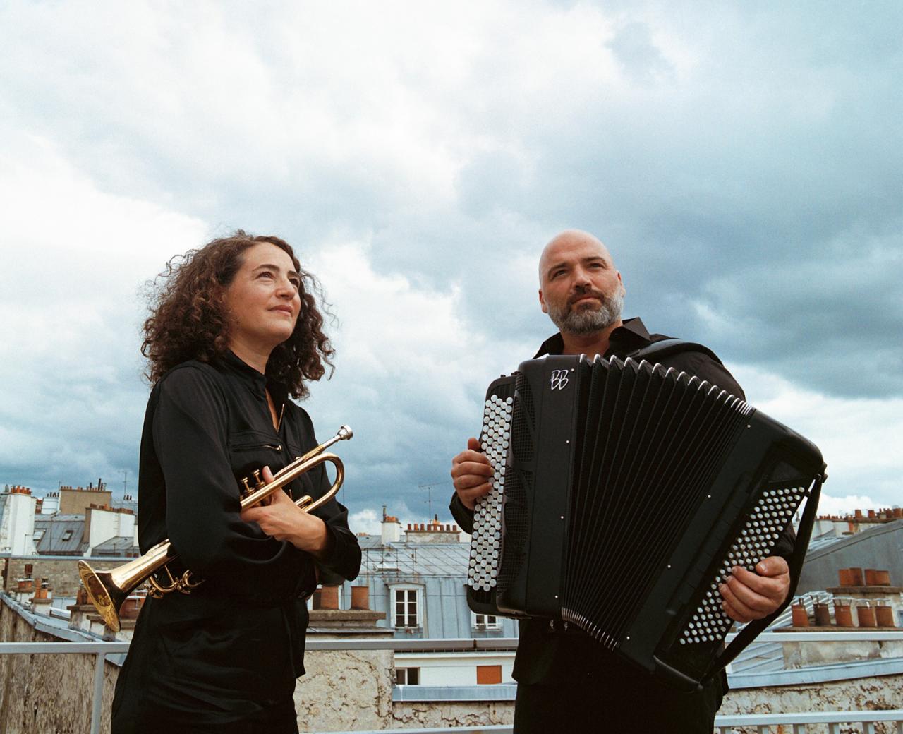Airelle Besson and Lionel Suarez in concert at La Garance in Cavaillon