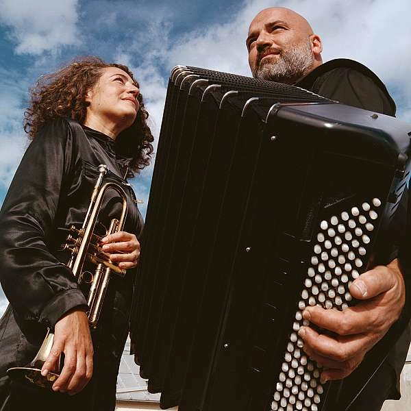 Airelle Besson and Lionel Suarez in concert in Cavaillon