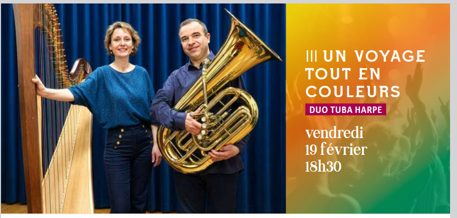 Concert A colorful journey with harp and tuba at the Moulin Saint-Julien in Cavaillon