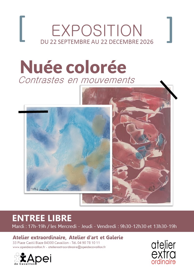 Exposure Nuée colorée des artistes de l’Atelier Extraordinaire à Cavaillon
