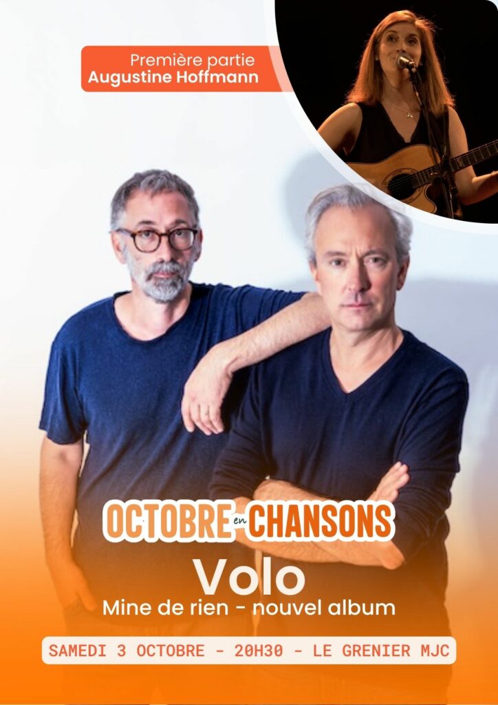 Volo in concert at Le Grenier, MJC de Cavaillon, for Octobre en Chansons 2026